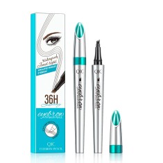 Creion pentru sprancene 3D cu efect de microblading, QIC, 1g, 04 Negru foto