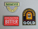 3 reclame /insemne pub plexiglas penttru bauturi alcoolice Anglia anii 1980-90