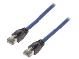 Patch cord S/FTP Cat 8.1 albastru 5m LSZH 26AWG