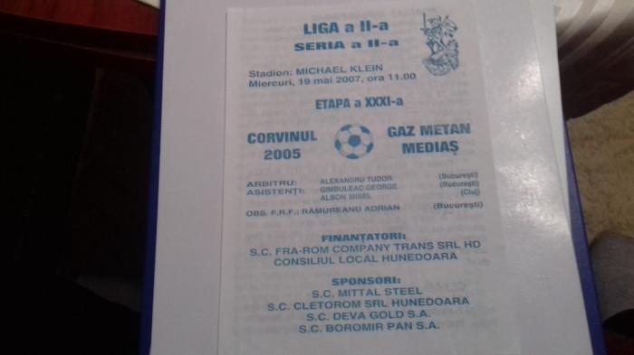 program Corvinul 2005 Hd. - Gaz M. Medias