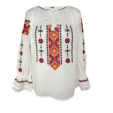 Cumpara ieftin Bluza Tip Ie Alba cu Motiv Floral Multicolor - BMG36