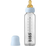 BIBS Baby Glass Bottle 225 ml biberon pentru sugari Baby Blue 225 ml