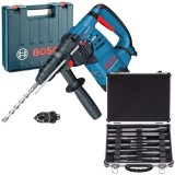 Bosch GBH 3000 DFR + 2608578765 - Rotopercutor SDS-Plus 780 W 2.9 J mandrina interschimbabila valiza plastic + Set SDS-Plus 9 burghie 2 dalti cutie me