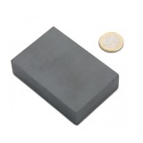 Magnet ferita bloc, 85x65x20 mm, putere 11 kg, F30