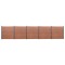 Set panouri pentru gard, maro, 872x186 cm, WPC