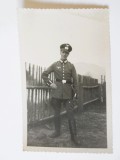 Fotografie originală model carte poștală sergent major nazist WWII