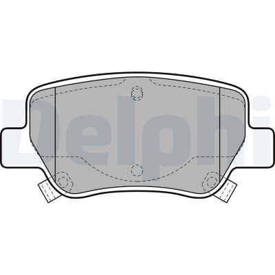 DELPHI LP2206 set placute frana,frana disc foto