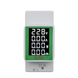 Cumpara ieftin Contor de Energie Electrică 4 &icirc;n 1 pe Șină DIN, 220V, 100A