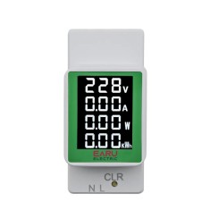 Contor de Energie Electrică 4 &icirc;n 1 pe Șină DIN, 220V, 100A