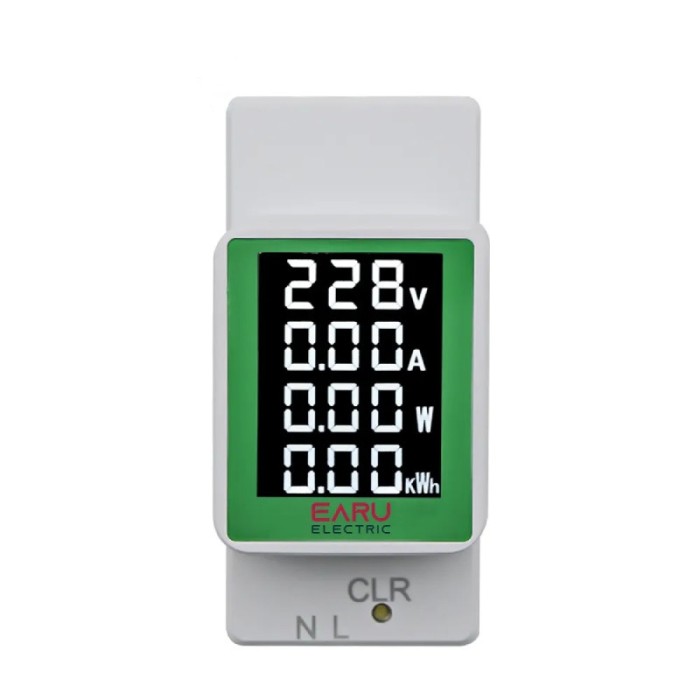Contor de Energie Electrică 4 &icirc;n 1 pe Șină DIN, 220V, 100A