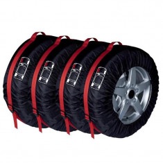 Husa pentru cauciucuri auto 13-18 inch, impermeabila, maner, set 4 bucati foto