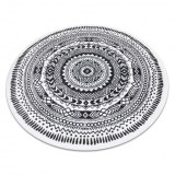 Covor FUN Napkin şerveţel cerc - gri, cerc 160 cm, Rotund, Polipropilena