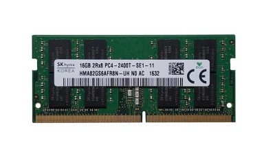 Memorie Laptop Sodimm, Hynix, 16GB DDR4, 2Rx8, PC4-2400T, non-ECC, Unbuffered, CL17, HMA82GS6AFR8N-UH, bulk foto