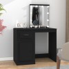 Gossi masa de toaleta cu led, negru, 90x50x132,5 cm, lemn prelucrat