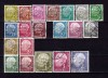 ✅(S39) Germania 1954 , uzuale - Presedintele Republicii Federale -Th. Heuss , serie 20 valori , cota 25 &euro; , stampilata, Nestampilat