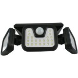 Cumpara ieftin Lampa Solara Tripla Split 74 LED cu Senzor Miscare, 30W, 1500 Lumeni, 3 Moduri, IP65, 2400mAh, FL-1725A, Unghi Reglabil