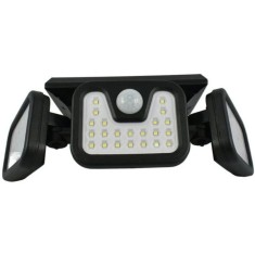 Lampa solara tripla split pentru exterior cu senzor de miscare