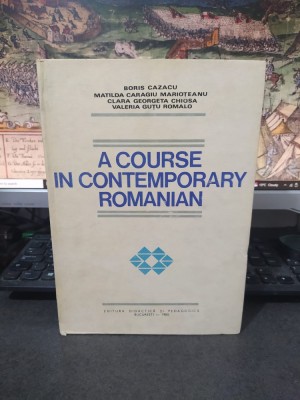 A course in contemporary romanian Rom&amp;acirc;na prin engleză, Cazacu, Caragiu Marioțeanu, Chiosa și Guțu Romalo, București 1980, 202 foto