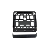 Suport numar inmatriculare negru pentru motocicleta 15 x 19cm, AMIO, Autohelix MSA