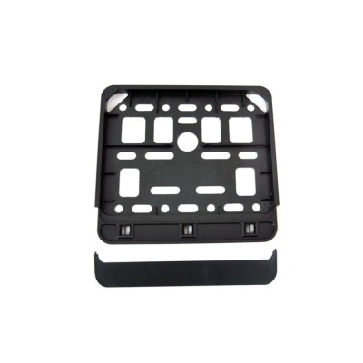 Suport numar inmatriculare negru pentru motocicleta 15 x 19cm, AMIO foto