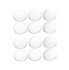 Set 12 opritoare pentru usa, mobila, diametru 4 cm, transparente, reutilizabile