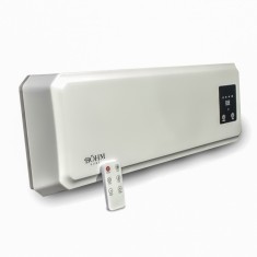 Aeroterma de Perete cu 2 Trepte de Putere 1000/2000W, Telecomanda, Timer 1-12h