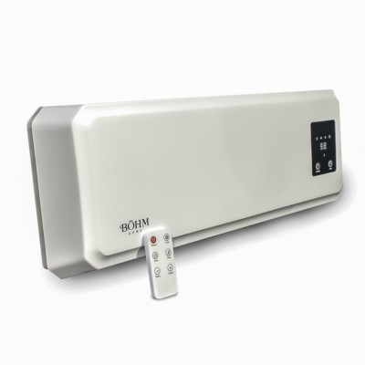 Aeroterma de Perete cu 2 Trepte de Putere 1000/2000W, Telecomanda, Timer 1-12h foto