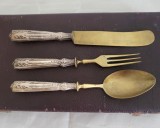 Set tacamuri vechi,art nouveau , argint 800 marcat, in cutia originala