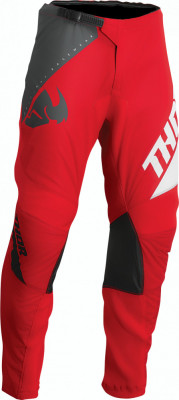 Pantaloni motocross/enduro Thor Sector Edge, culoare rosu/alb, marimea 30 Cod Produs: MX_NEW 290110285PE foto