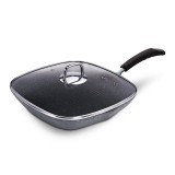 Tigaie Tip Grill cu capac, Stone Touch Line, 28cm, BH/6108, Berlinger Haus
