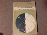 N N MIHAILEANU COMPLEMENTE DE GEOMETRIE SINTETICA 10/1