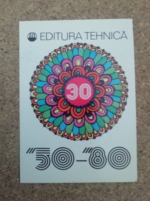 C9 27 - 1980 - Calendar de buzunar - reclama Editura tehnica foto