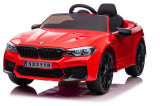 Masinuta electrica cu scaun de piele si roti EVA BMW M5 24V Red