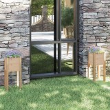Cumpara ieftin Jardiniere de grădină, 2 buc., 31x31x70 cm, lemn masiv de pin