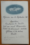 Cumpara ieftin Meniu dejun ; Delegatii La Petite Entente , Mica Antanta , 1936 , piesa istorica