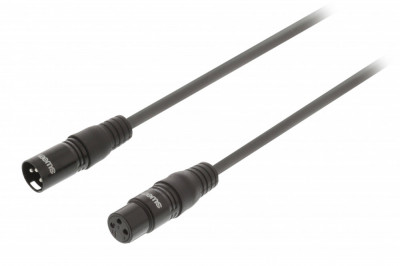 Cablu prelungitor audio Stereo XLR XLR 3-Pini tata - XLR 3-Pini mama 0.5m Gri SWEEX foto