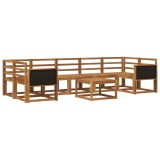 vidaXL Set de canapele de exterior 6 pcs natural Lemn Solid de Acacia 3385060