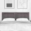 VidaXL Tăblie de pat design simplu gri 160 cm piele ecologică