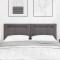 vidaXL Tăblie de pat design simplu gri 160 cm piele ecologică