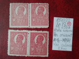 1920 Romania- Ferd. b. mare Mi253z-H. scame albas.-2per.oriz.-var.de cul.MNH-RAR, Nestampilat