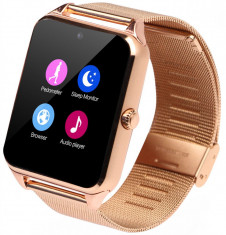 Ceas Smartwatch cu Telefon iUni GT08s Plus, Curea Metalica, Touchscreen, BT, Camera, Notificari, Gold foto