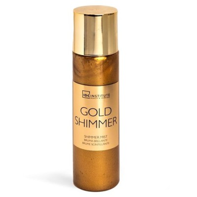 Iluminator spray pentru fata si corp Gold Shimmer, IDC Institute 99151, 150ml foto
