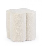 Cumpara ieftin Taburet textil crem Cointa 40x40x45 cm