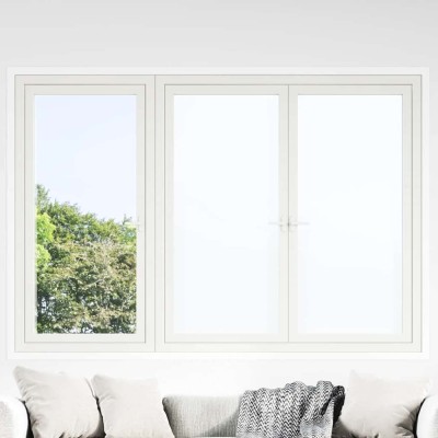 vidaXL Folie fereastră, 5 buc., statică/mată, alb, PVC 3208950 foto