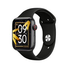 Smartwatch Techstar&reg; i12, Ecran Touch, 1.75 inch, Bluetooth 5.2, Ecran Personalizabil, Monitorizare Tensiune, Puls, Oximetru, Negru