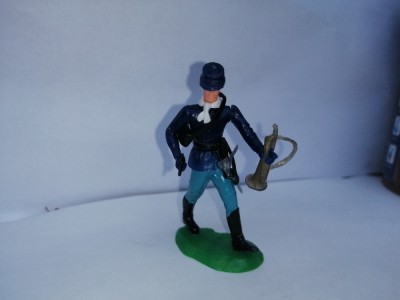 bnk jc Elastolin Swoppet - soldat unionist - Reg 7 Cavalerie USA foto