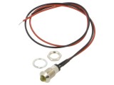 Lampă LED convex galbenă 2VDC &Oslash;8mm BIVAR