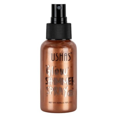 Iluminator de corp, Ushas, Glow Shimmer Spray, 04, 80 ml foto