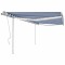 Gossi copertina retractabila manual, cu led, albastru si alb 4,5x3 m