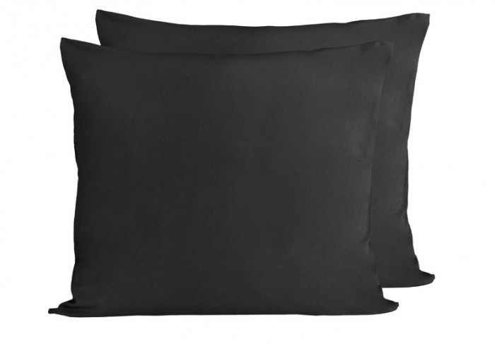 Set 2 Fete de perna Komfortec 100% bumbac 60 x 70 cm, Negru - RESIGIALT